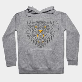 Wild Tiger and Wild Nature Hoodie